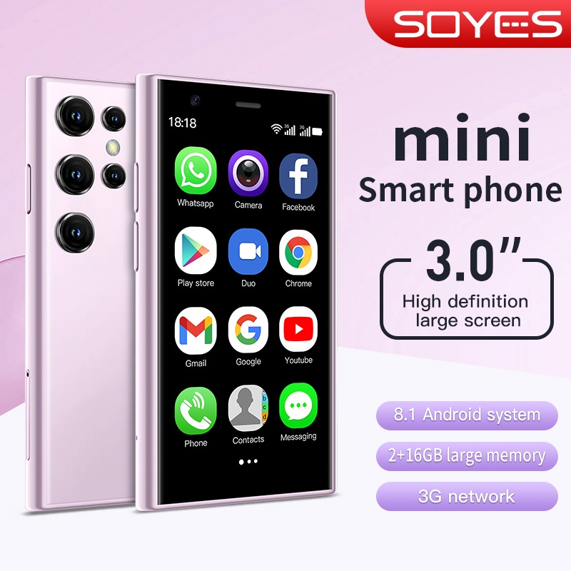 Soyes Mini Phone hp Mini android ram 2/16G jaringan 3G