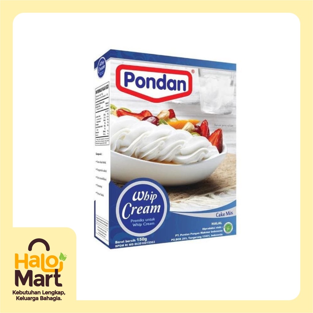 

Pondan Whip Cream 150 Gr