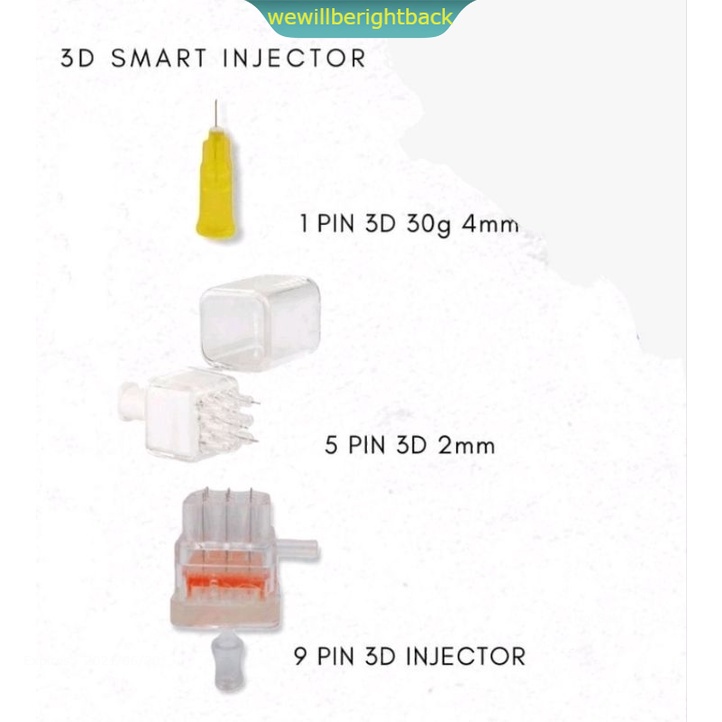 jarum ez injector 3D smart injector jarum ez injector injeksi serum mesotheraphy alat meso vanadium 