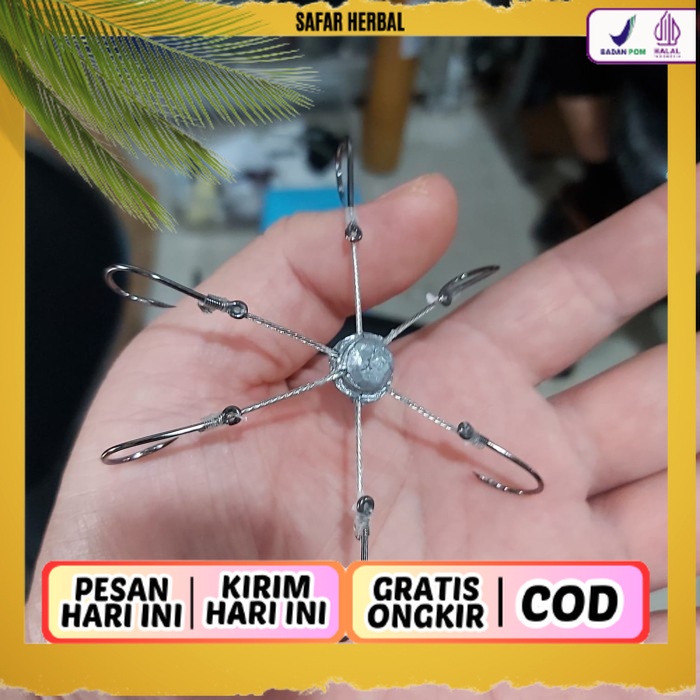 mata kail garong cabang 6 kail pancing garong