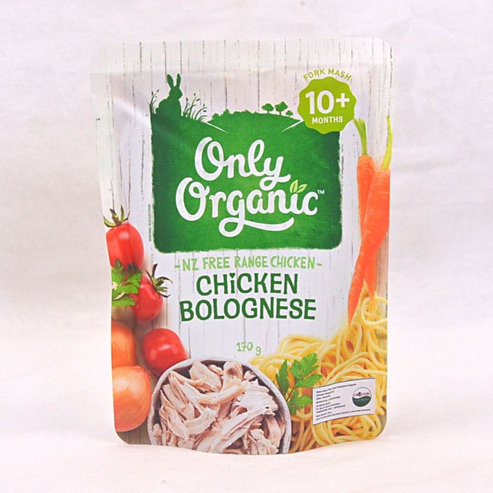 

ONLY Organic Bubur Bayi Chicken Bolognese 170gr