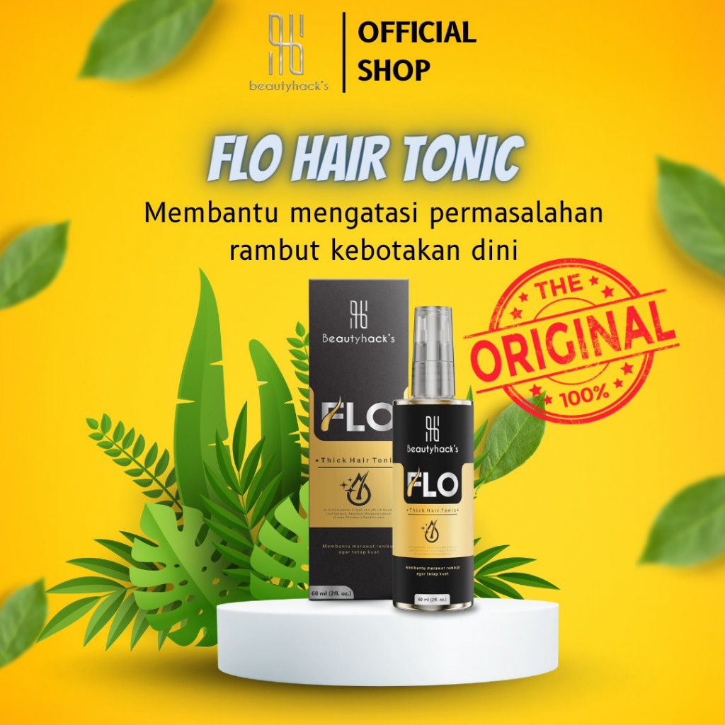 Flo Hair Tonic Penumbuh Rambut Kebotakan Original 100%