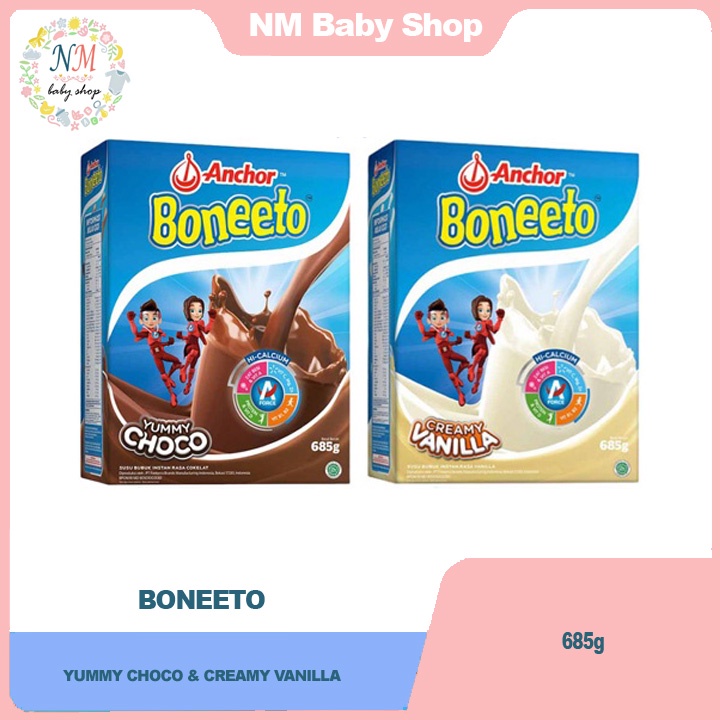 

BONEETO VANILA COKLAT 685GR SUSU PERTUMBUHAN 685 GR SSKD NM