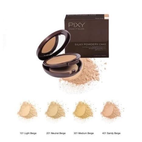 BEAUTYLAND [ POWDER ] PIXY MAKE IT GLOW SILKY POWDER CAKE / BEDAK