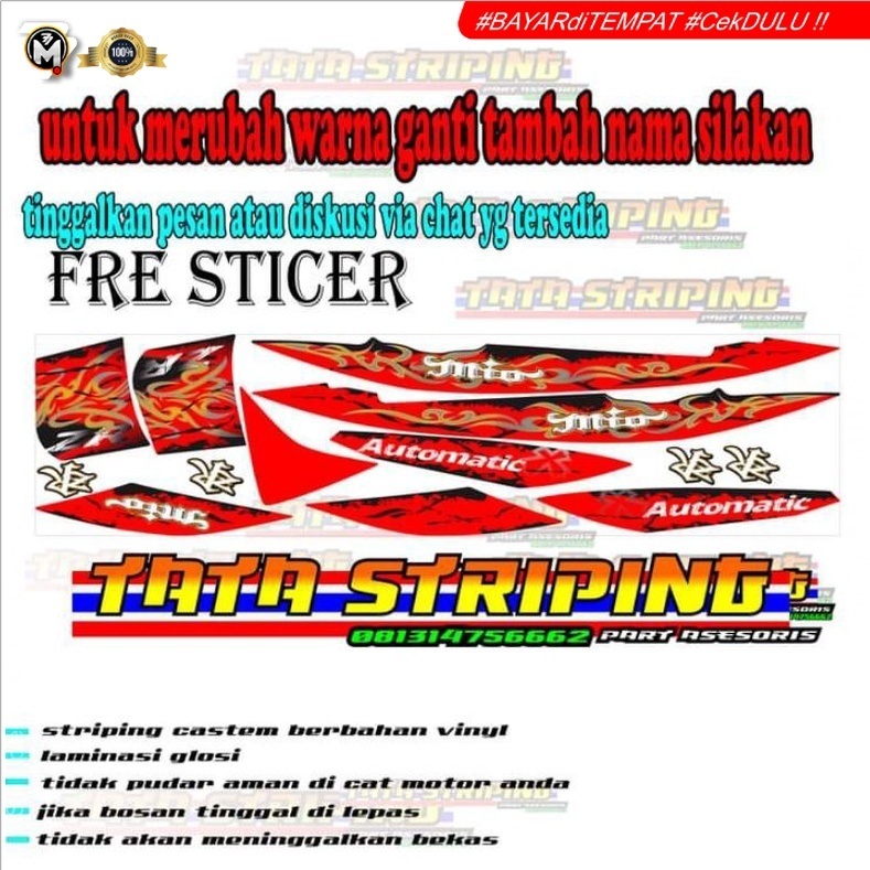 striping soul mx mio soul thailand yamaha mio soul hitam