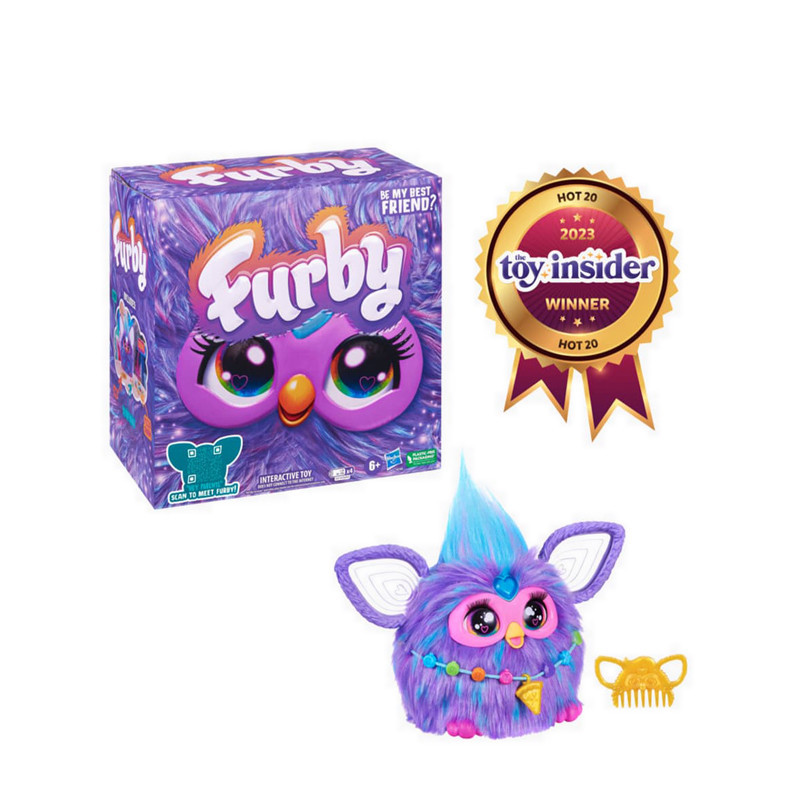 Furby Purple Interactive Toy Frzf6743 Blind Box Figure Koleksi Merchandise Karakter Original