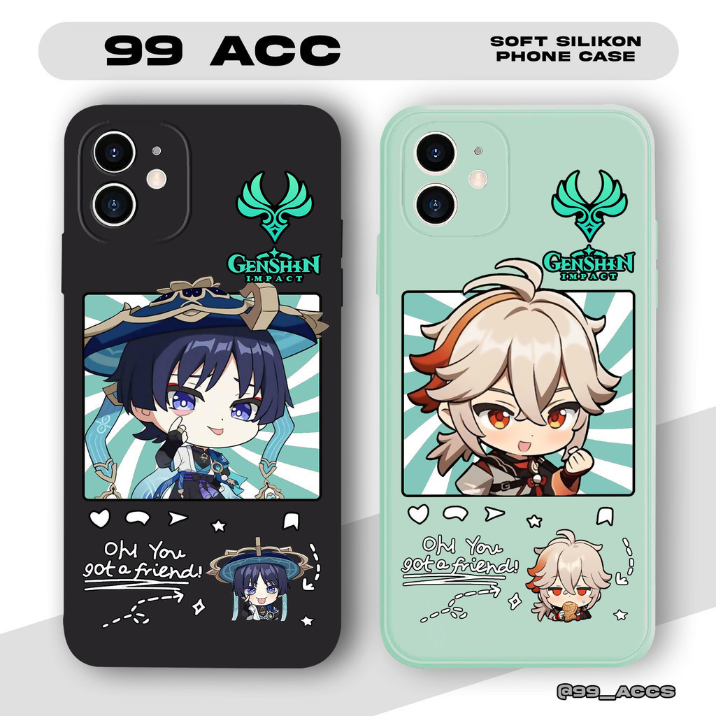 Case POCO M3 M4PRO X3PRO X3NFC X3 F4 C55 Casing Genshin Impact Aesthetic SS233 Softcase HP Bergambar