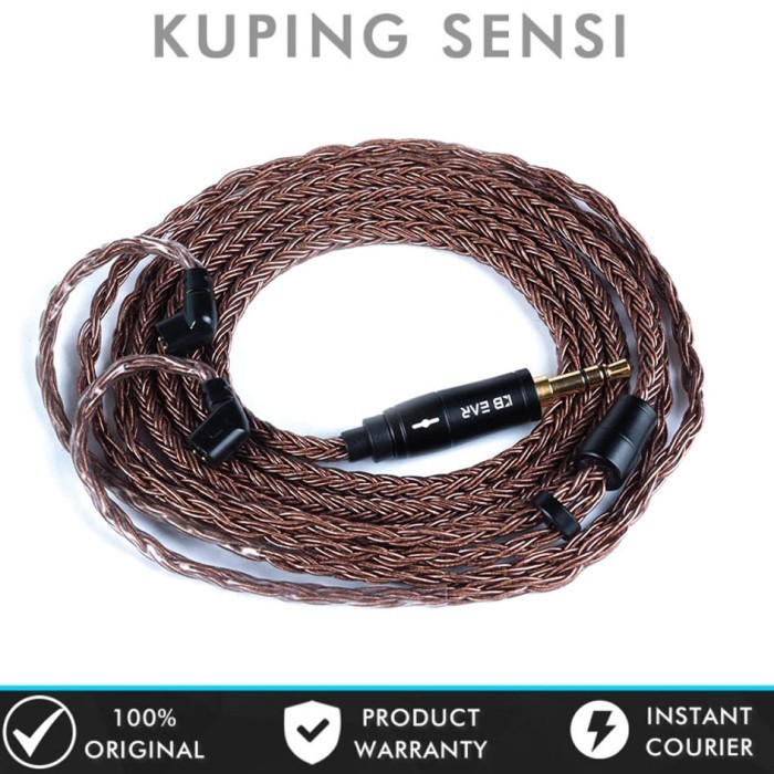 AC99 KBEAR 16 Core Earphone IEM Upgrade Cable Pure Copper Kabel IEM - QDC 3.5mm