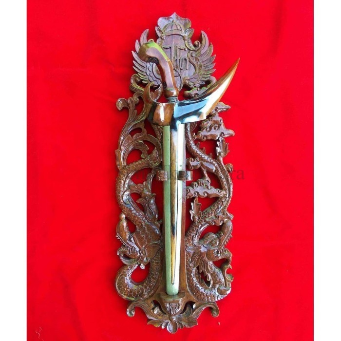 Blawong Dudukan Keris Model Naga Kembar Lambang Keraton Jogja SU565