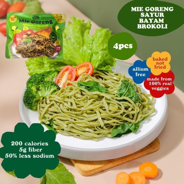 

MIE GORENG VEGAN + Rendah Kalori + Tinggi Serat + Tanpa MSG + Vegan Noodle + Vegetarian + Halal