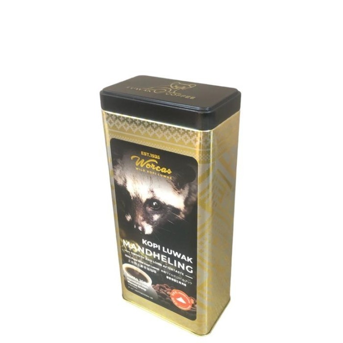 

READY STOCK!!! Kopi Worcas Mandheling Wild Kopi Coffee Tin Coffee 100gr - biji