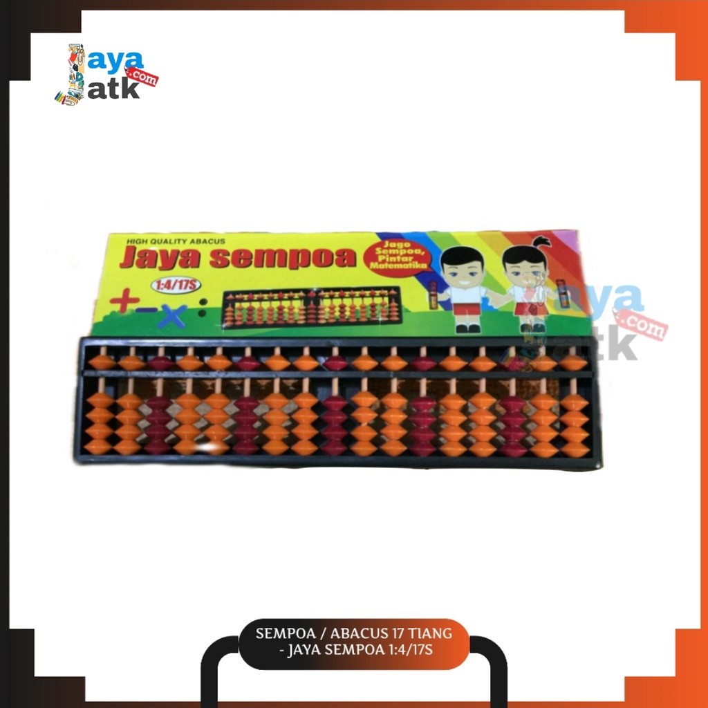 

Sempoa / Abacus / Sipoa 17 Tiang - Jaya Sempoa 1:4/17S