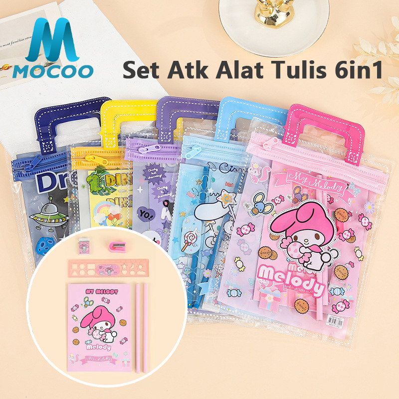 

Set Atk Alat Tulis 6in1 Lucu Pouch Hadiah Anak Sanrio