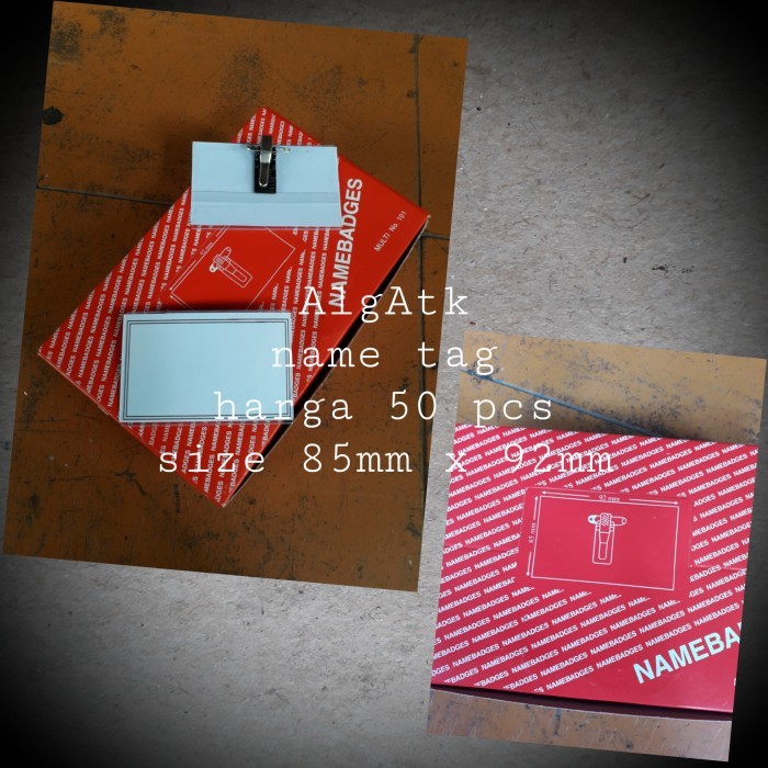 

[Terbaru]Ready MULTI. NAME BADGES. (CARD TANDA PENGENAL). NO.101.