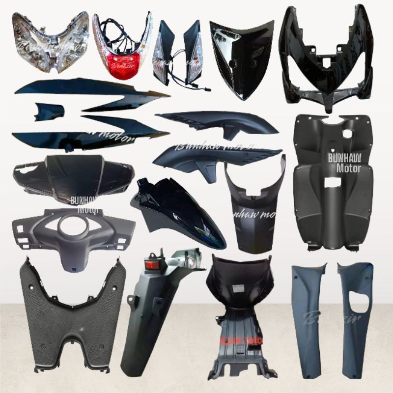 Body Vario 110 CW karbu lama full set Warna HITAM
