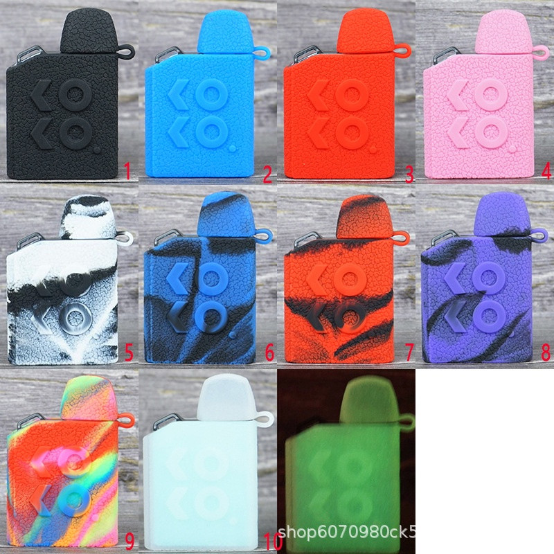 Silicone Texture Skin Case For UWELL Caliburn AK2 Protective Rubber Soft Cover With Lanyard