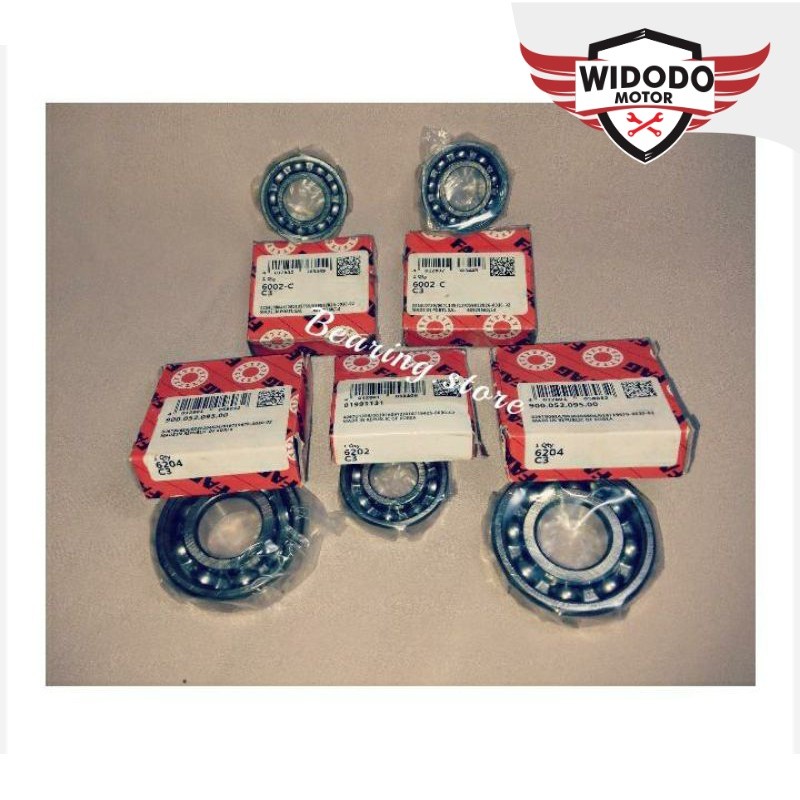 Bearing Laher FAG Mesin Rasio Ratio Suzuki Thunder 125 Full Set Fag C3 hi speed fulset fullset