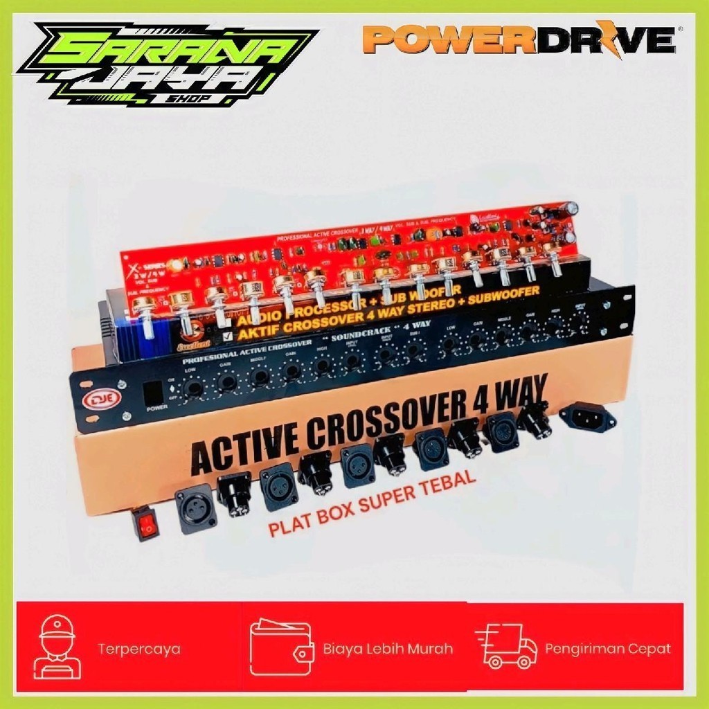 Paket Kit Box Crossover  3way / 4way Plus Subwoofer Frequency + Asessoris