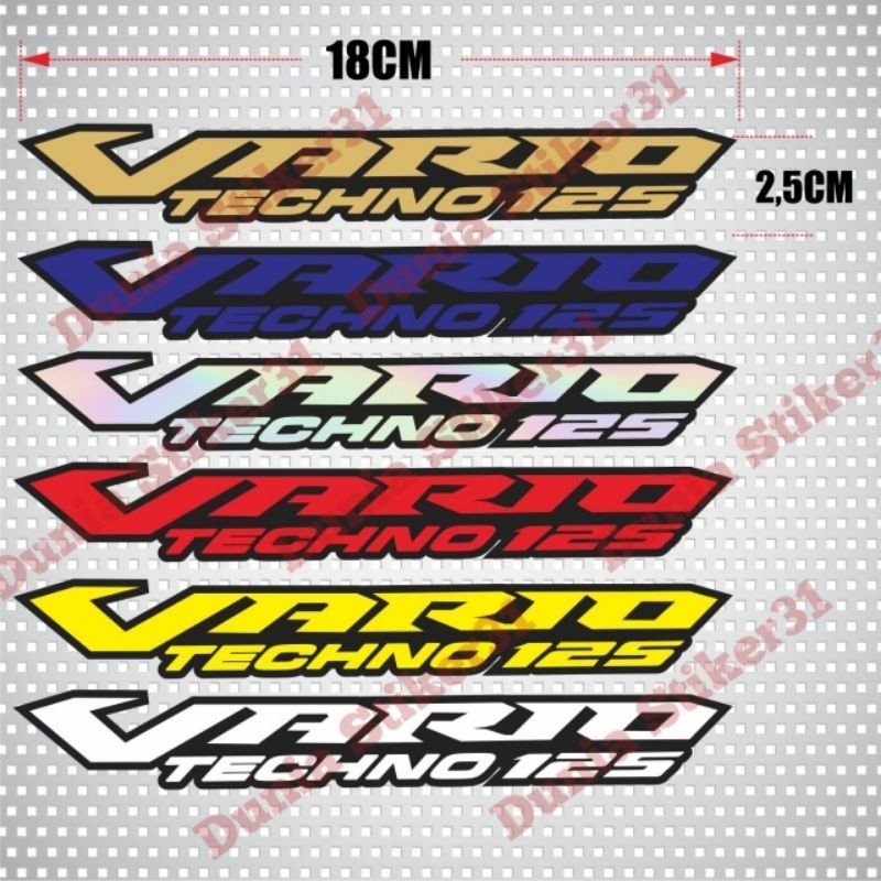 STIKER EMBLEM VARIO TECHNO 125