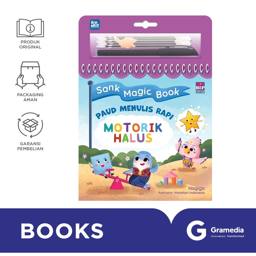 Sank Magic Book: PAUD Menulis Rapi Motorik Halus