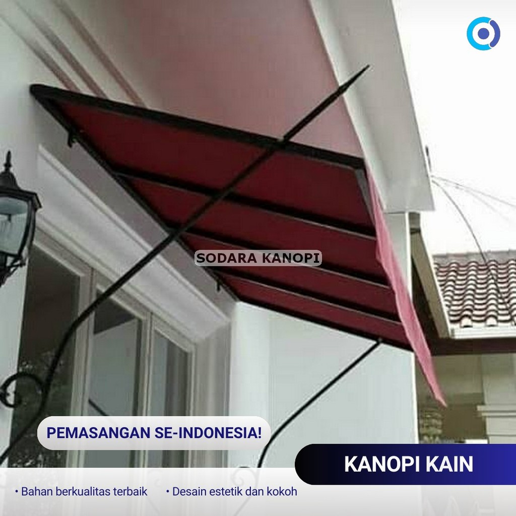 Kanopi Kain Minimalis Modern – Cocok untuk Rumah & Kafe