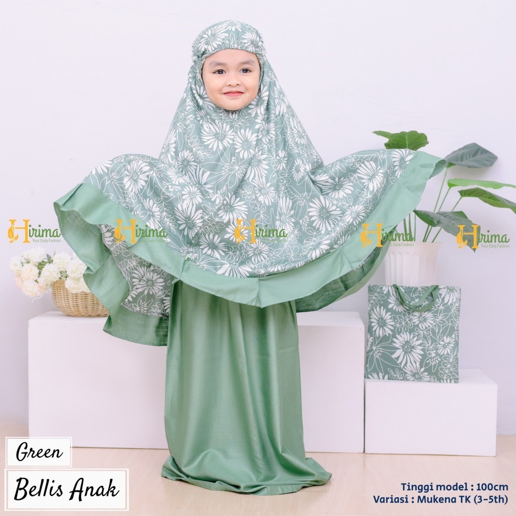 RF45YH Mukenah Anak Bayi Balita hingga Remaja ABG Mukena Tanggung Rayon Adem
