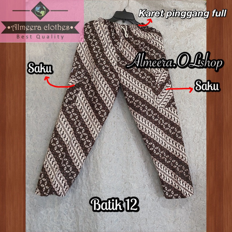 LURIK celana panjang kolor batik pria