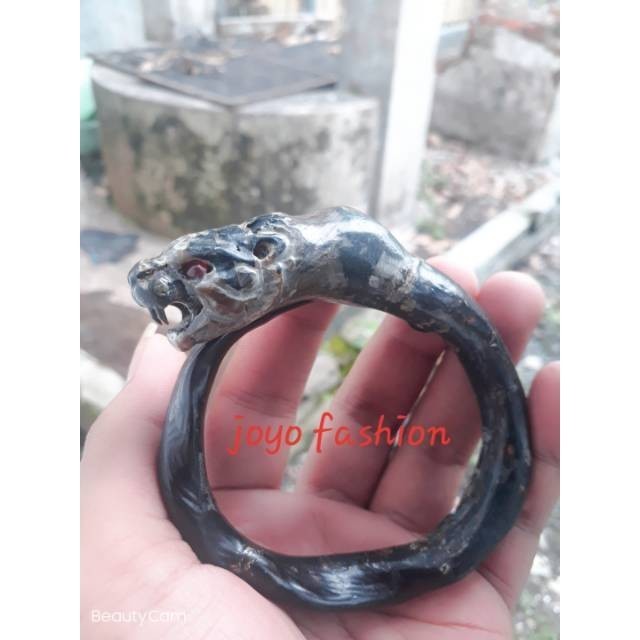 GELANG AKAR BAHAR BONGGOL BATU UKIR MACAN KUMBANG