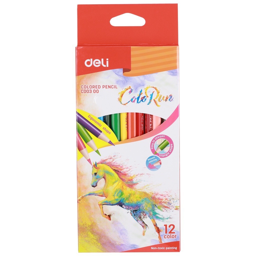 

Pensil Warna Deli Colorun 12 Warna Panjang - EC00300