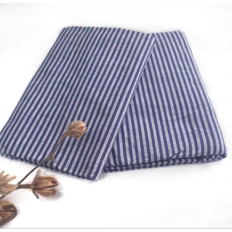 Tenun Lurik (navy-abu) Lurik