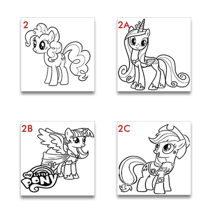 

Kanvas Lukis Anak Gambar My Little Pony Size 20x20 cm