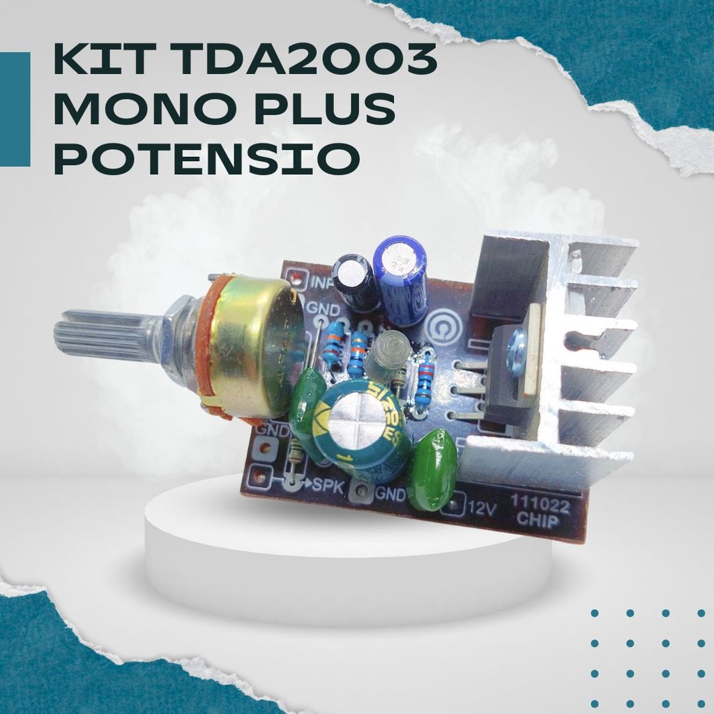 Kit Amplifier Mini Power TDA2003 Mono Plus Potensio - Ampli TDA 2003 Mono