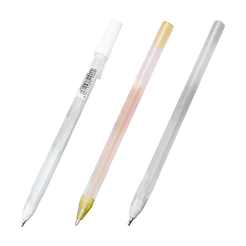 

White Gel Pen Highlight Paint White Marker Pen 0.8mm Fine Tip Refill Rod for Student Drawing Art Writing Supplies