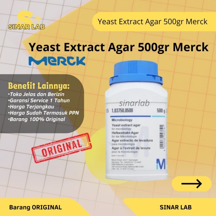 Yeast Extract Agar 500gr Merck