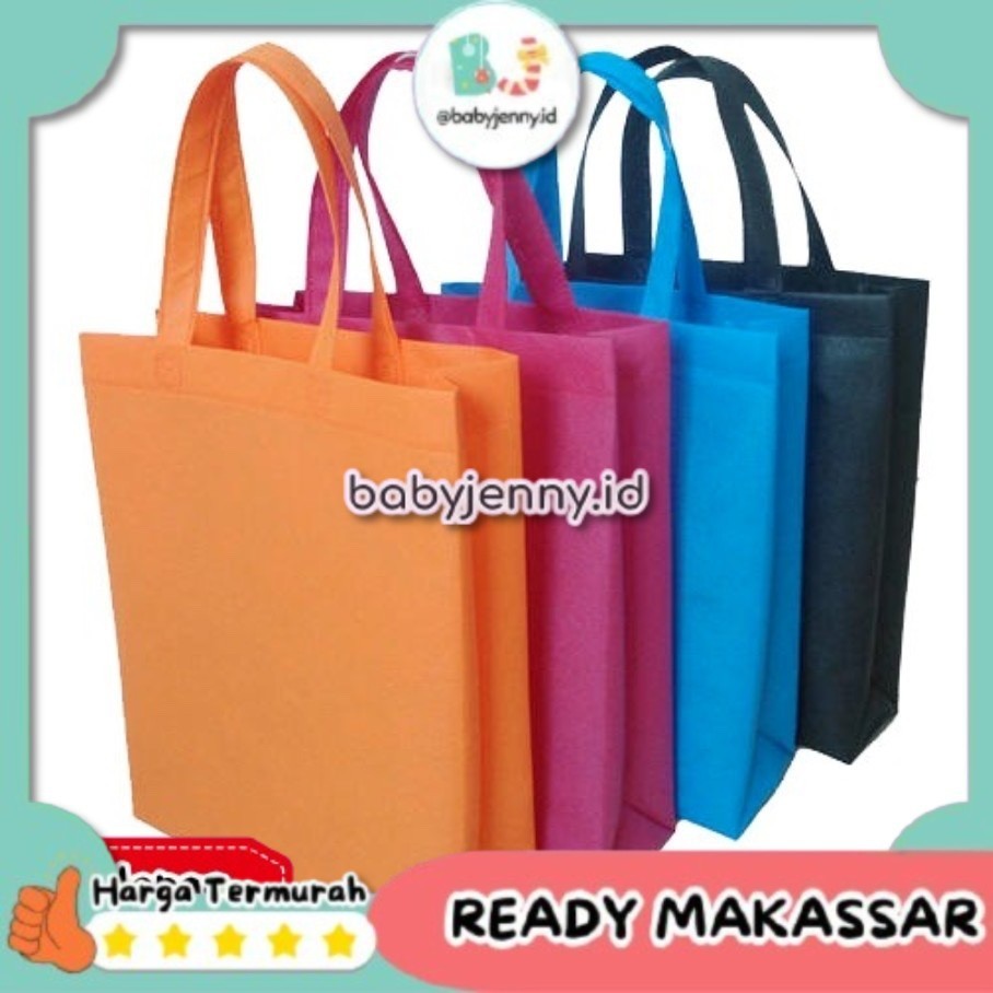 

[babyjenny.id] J275 Tas Spunbond Handle uk 25x35 / Goodie Bag / Tas Kain Kantong Polos Goodiebag Souvenir Hampers Ultah