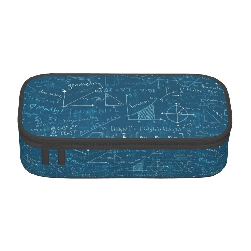 

Custom Korean Mathematics Formulas Math Pencil Case for Girls Boy Science Geek Teacher Gift Large Storage Pen Bag Box Stationery