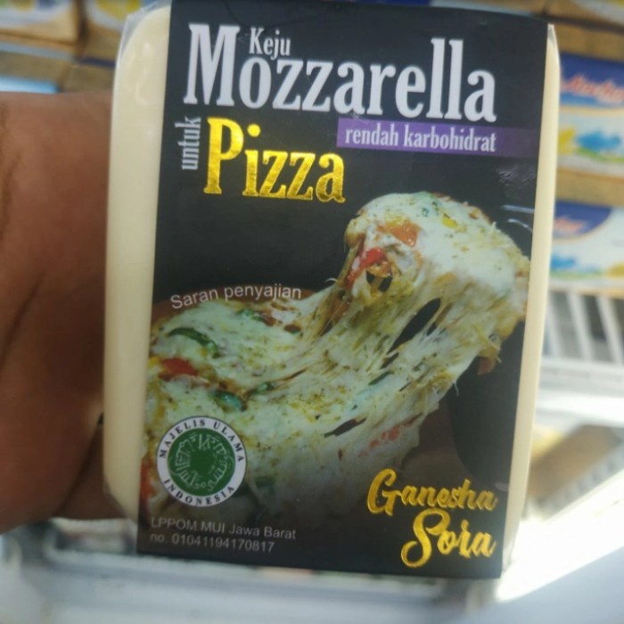 

Keju cheese Ganesha Mozarella pizza rendah karbohidrat