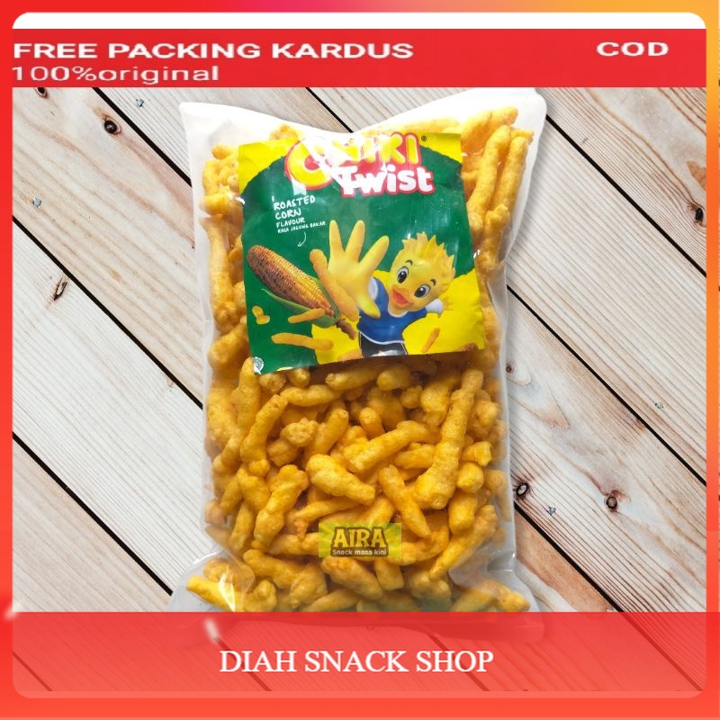 

Cheetos Ganti nama Chiki Twist / Jari Jari Jagung Bakar Ori Indofood Cemilan Snack kiloan 250gr