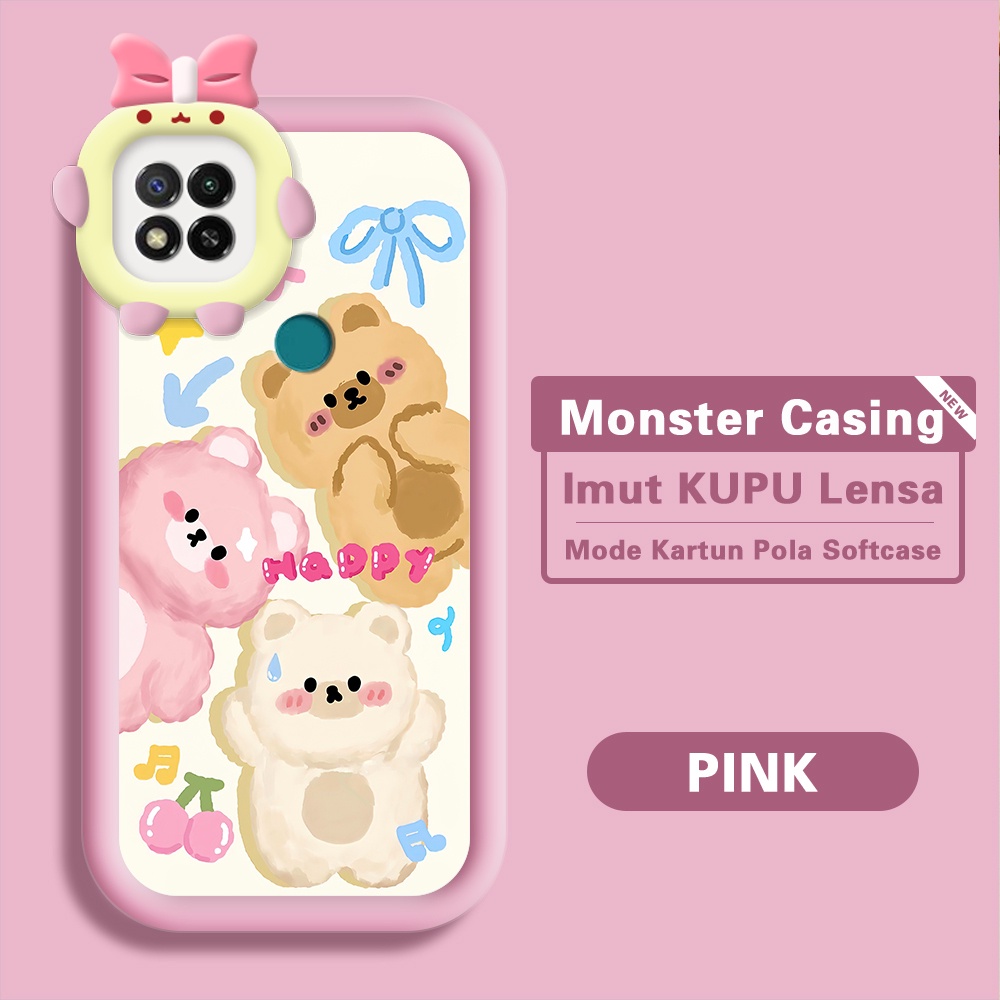 Xiaomi Redmi 9C 10A Untuk Hp Casing Handphone Cassing Soft Kesing Sofcase Phone Case Warna Tiga Beru