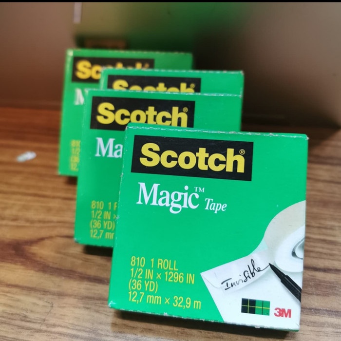 

3M scotch magic tape type 810 invisible tape / isolasi tulis