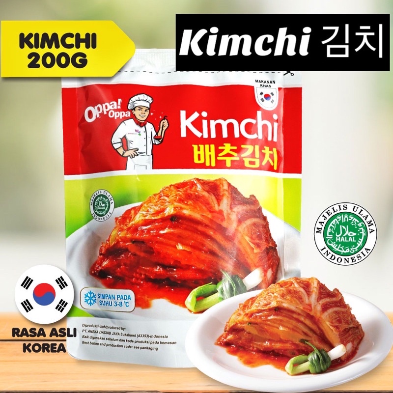 

Kimchi Sawi Fresh Halal Oppa Korea 200 gram