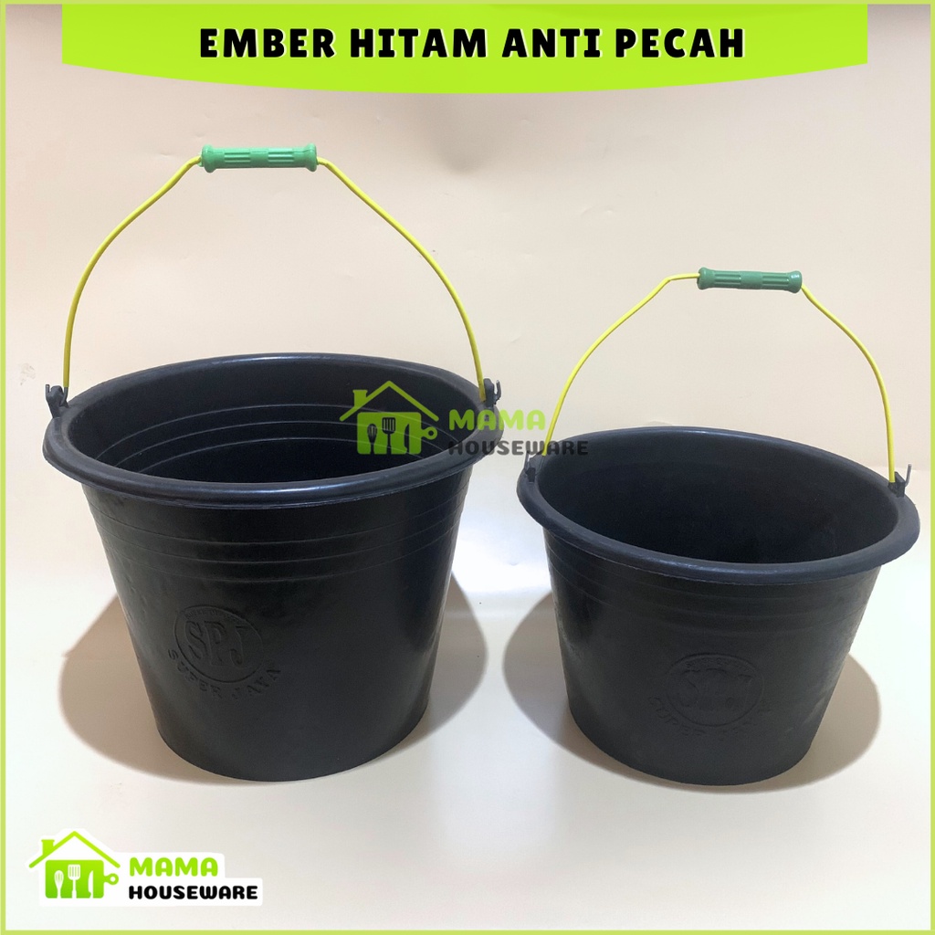 Ember Hitam Anti Pecah / Ember Plastik / Ember Cor Hitam