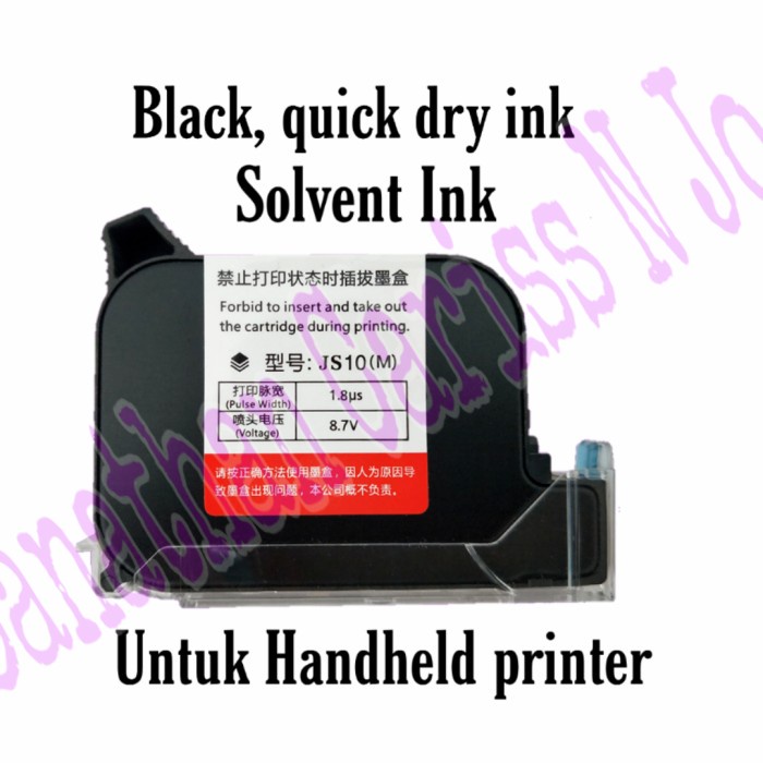 

Best Seller-Promo Cartridge Solvent base original black inkjet printer handheld