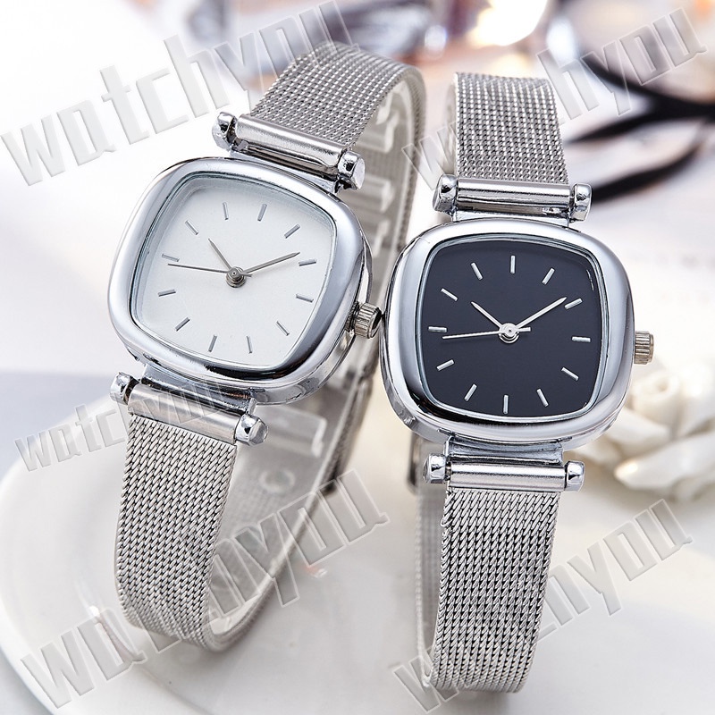 Watchyou Jam Tangan Wanita A0020 Sabuk Baja Wanita Fashion Jam Tangan Persegi Tahan Air Sederhana