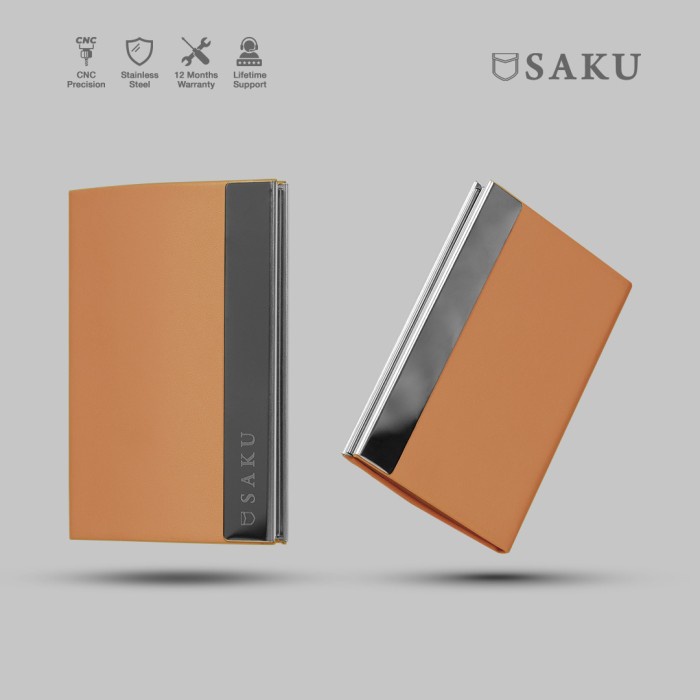 

[Promo]New Dompet Kartu Nama SAKU Kotak Kartu Nama Kulit Business Card Holder BRZ