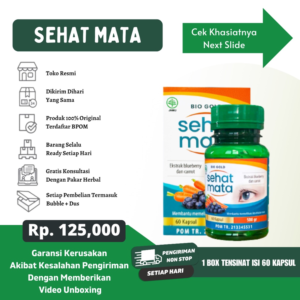 

BIO GOLD SEHAT MATA EKSTRAK BLUBERRY & CARROT - MENGATASI PERMASALAHAN MATA