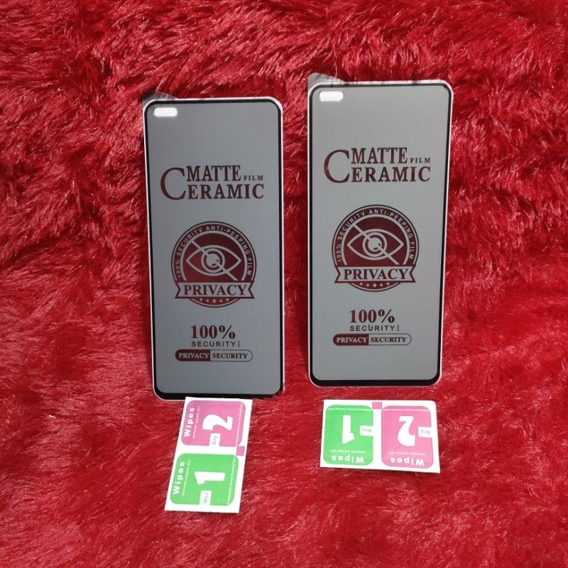 TG SPY  Tempered Glass  Realme 6 Pro Anti Gores Ceramic SPY Matte Privacy  Gelap m fakhri acc