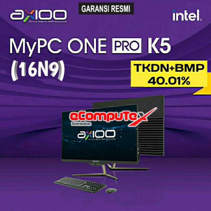 PC AIO AXIOO MYPC ONE PRO K5 (16N9) i5 RAM 16GB 1TB 21.5"FHD TKDN GARANSI RESMI