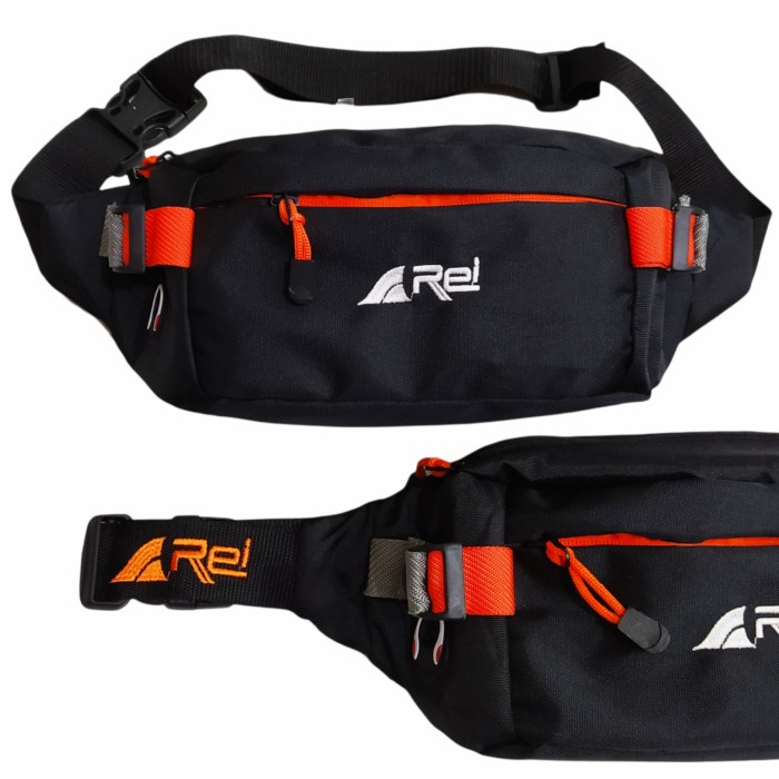 tas selempang waistbag pria / wait bag eiger - old hitam