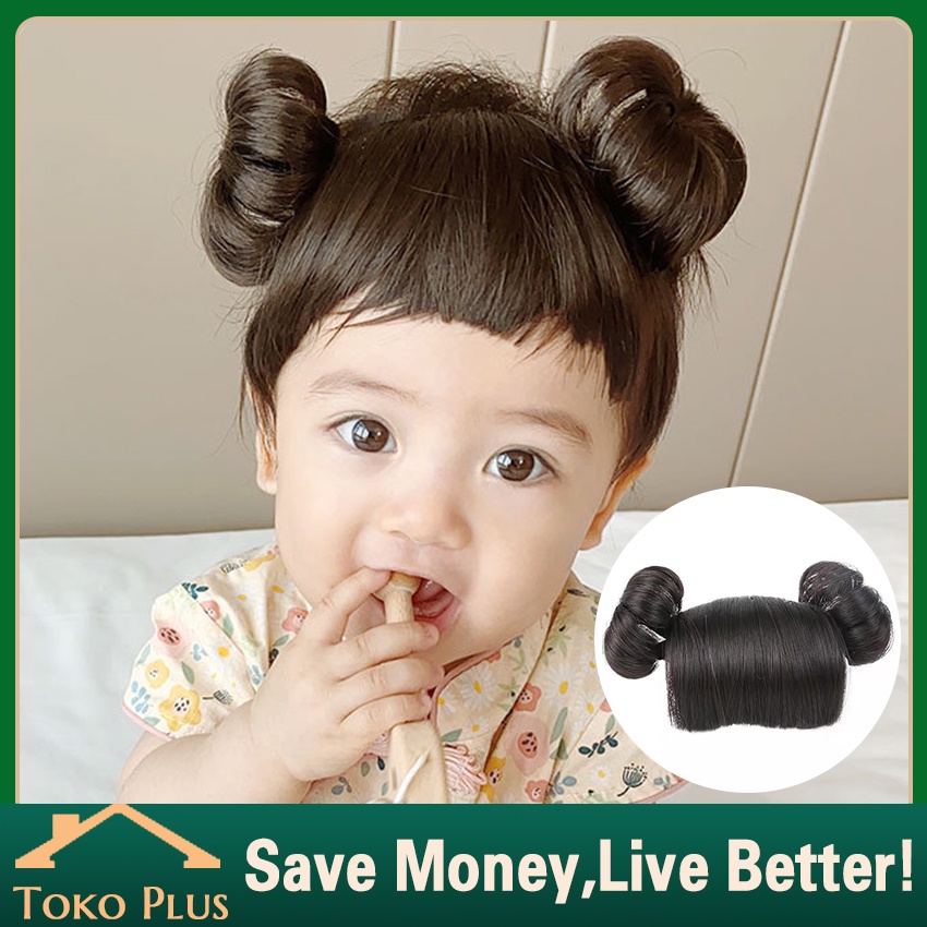 Murah Bandana Wig Poni Bayi Perempuan Newborn Lucu Korea Style / Bando Bandana Bayi Wig Anak Bayi